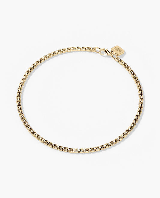 Ready to Ship - ROUND BOX Chain Bracelet