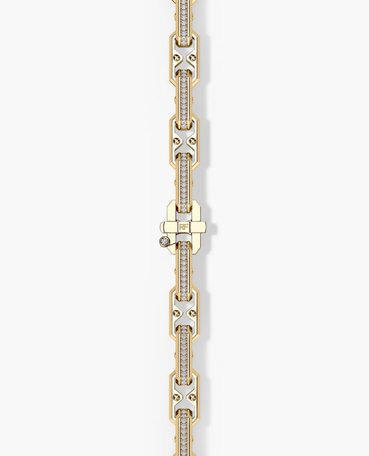 ARTURO Gold Link Bracelet with Diamonds