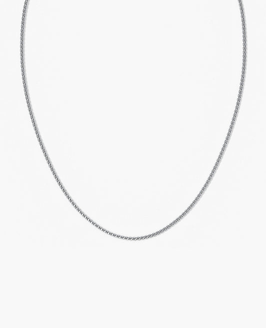 ROUND BOX Silver Chain Necklace - 2.5mm