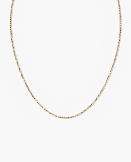 Ready to Ship - ROUND BOX Chain Necklace - 2.5mm