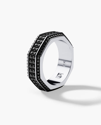 Sample - LINCOLN Gold Ring with 2.40ct Black Diamonds