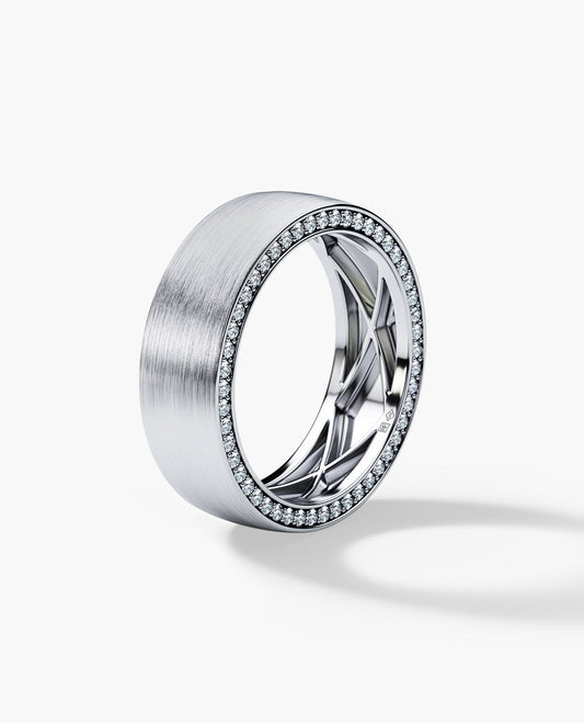 Ready to Ship - JERRITT Comfort Fit Gold Ring with 0.70ct Diamonds
