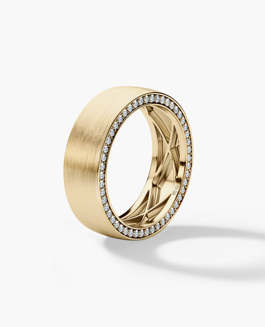 Ready to Ship - JERRITT Comfort Fit Gold Ring with 0.70ct Diamonds