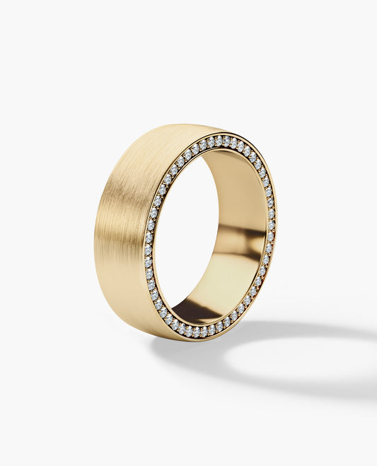 JERRITT Comfort Fit Gold Ring with 0.70ct Diamonds