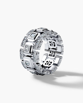 Sample - Ready to Ship - LA PAZ Platinum Ring with 3.30ct Diamonds