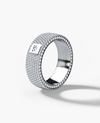 Sample - JERRITT Comfort Fit Gold Ring with 3.30ct Diamonds