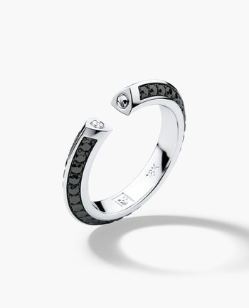 Sample - BASIN Gold Ring with 1.85ct Black Diamonds