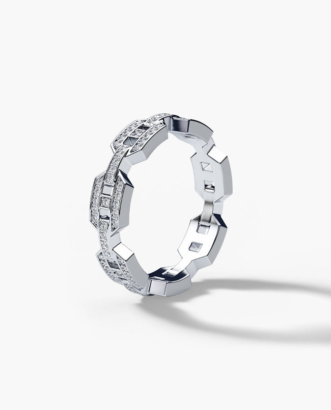 Ready to Ship - BRIGGS Platinum Ring with 0.24ct Diamonds
