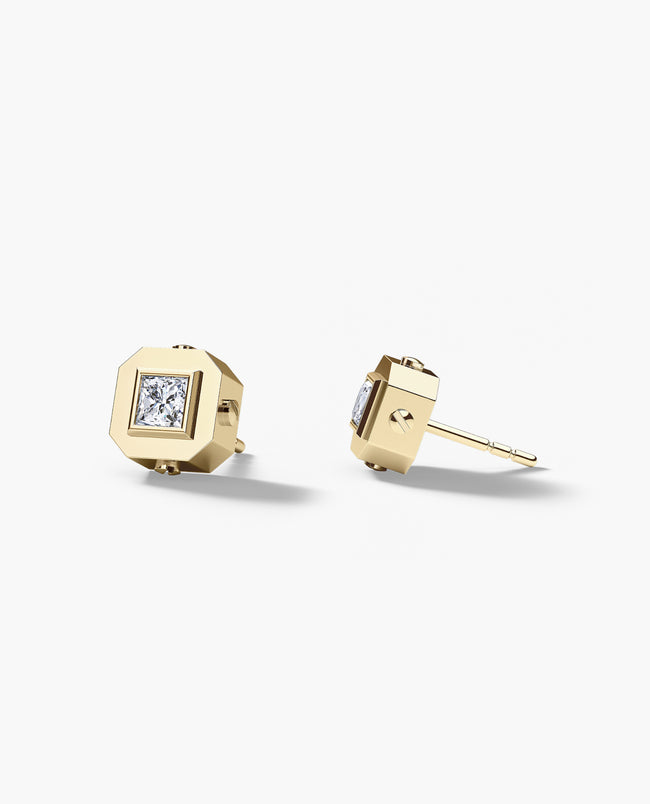 LA PAZ Gold Single Stud Earring with 0.25ct Diamonds