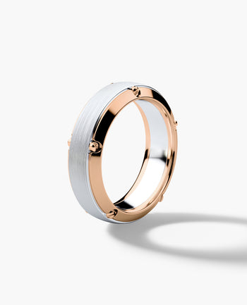 Sample - CORTEZ Two-Tone Gold Ring - Wide Version