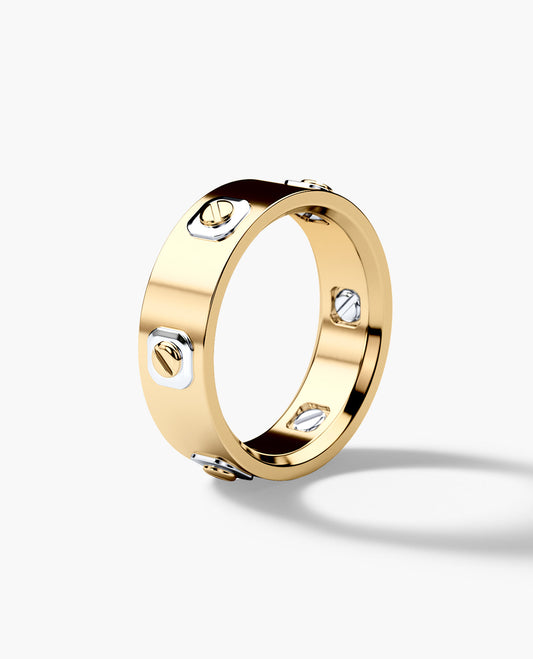 AMADOR Two-Tone Gold Ring