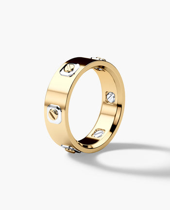 Sample - AMADOR Two-Tone Gold Ring