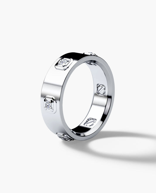 AMADOR Gold Ring with 0.30ct Diamonds