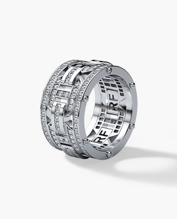 Sample - BRIGGS Gold Ring with 2.10ct Diamonds - Wide Version