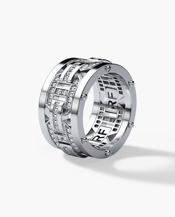 Sample - BRIGGS Gold Ring with 1.00ct Diamonds - Wide Version