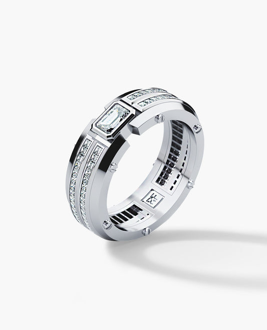 CLEBURNE Gold Statement Ring with 1.95ct Diamonds