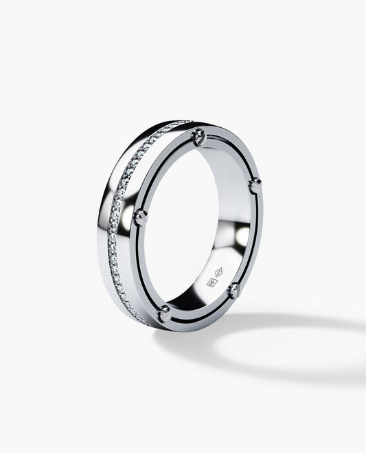 FRANKLIN Comfort Fit Gold Ring with 0.50ct Diamonds - 5mm