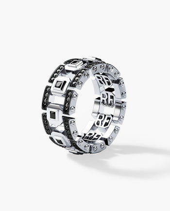 Sample - LA PAZ Ring with 1.20ct Black Diamonds