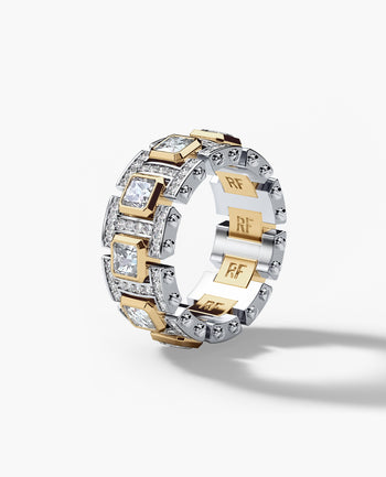 Sample - LA PAZ Two-Tone Gold Ring with 4.70ct Diamonds