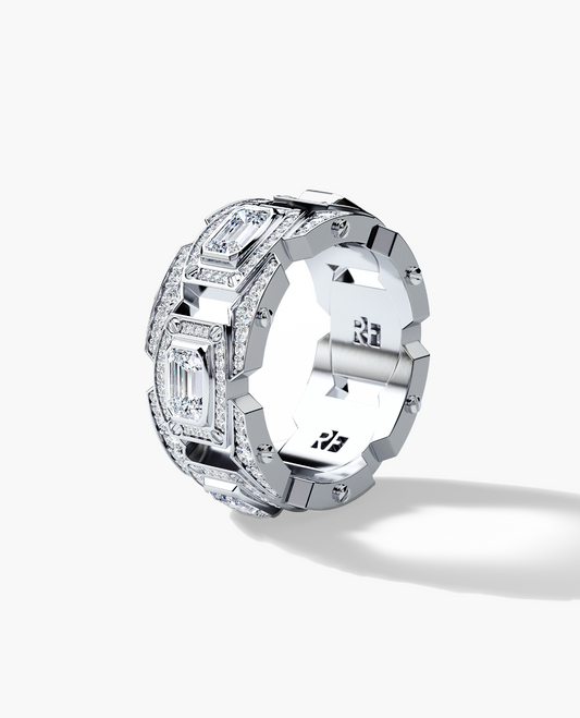 ARGONAUT Gold Ring with 3.80ct Diamonds