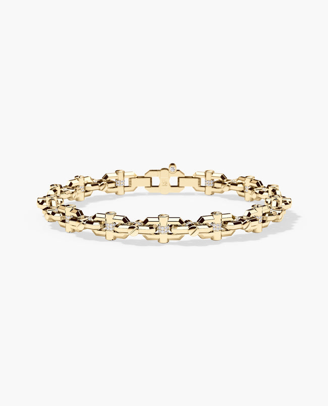 MOSS Chain Link Bracelet with 1.15ct Diamonds