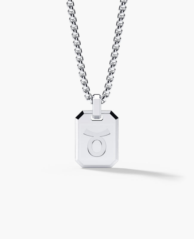 TAURUS MINI ZODIAC Dog Tag Gold Pendant