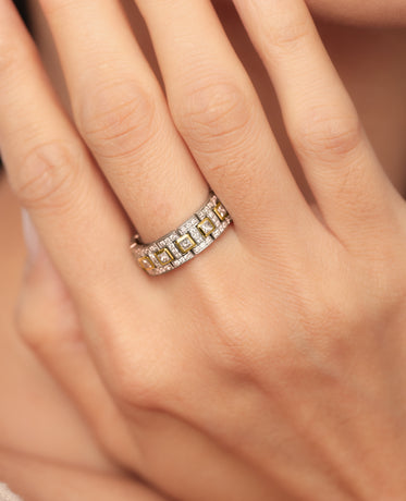 LA PAZ Two-Tone Gold Ring with 1.30ct Diamonds