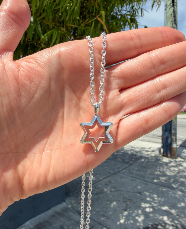Ready to Ship - STAR OF DAVID Silver Pendant
