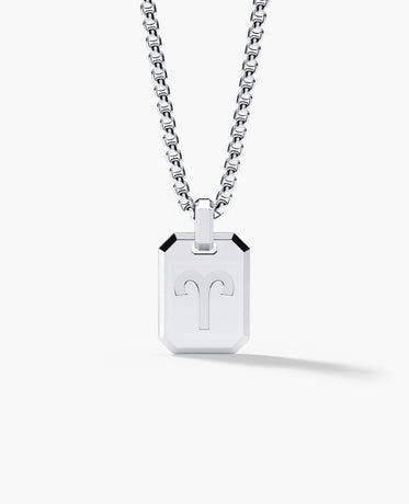 ARIES MINI ZODIAC Dog Tag Gold Pendant