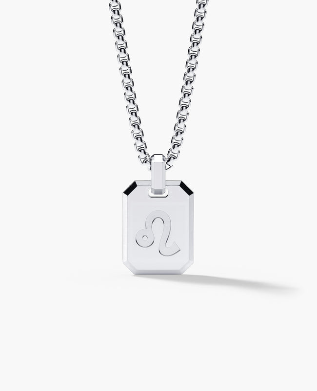 LEO MINI ZODIAC Dog Tag Gold Pendant