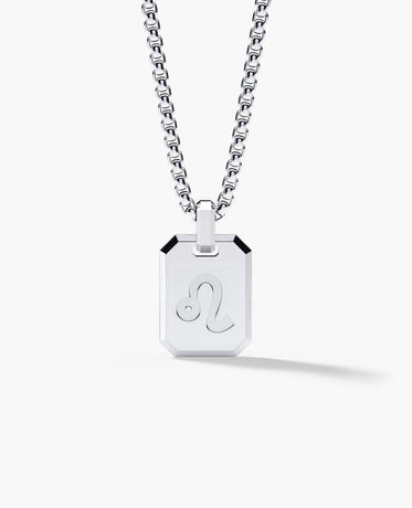LEO MINI ZODIAC Dog Tag Gold Pendant