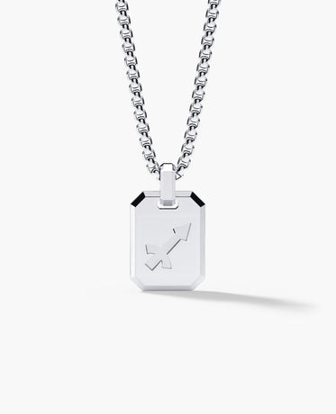 SAGITTARIUS MINI ZODIAC Dog Tag Gold Pendant