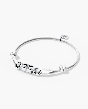 FRANKLIN Cord Bracelet with Gold Charm & 0.17ct Diamonds