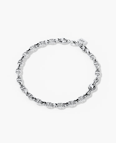 Ready to Ship - ANCHOR SOLID 18k White Gold Bracelet - 4.5mm