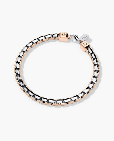 EDGE BOX Two-Tone Gold Bracelet - 6mm