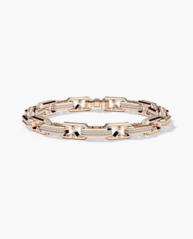 ARTURO Gold Link Bracelet with Diamonds