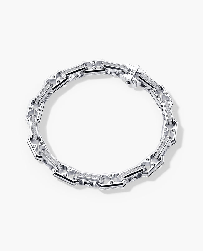 ARTURO Gold Link Bracelet with Diamonds