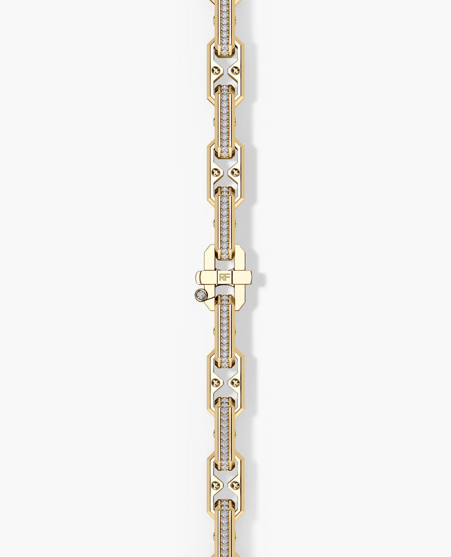 ARTURO Gold Link Bracelet with Diamonds