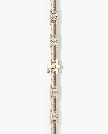 ARTURO Gold Link Bracelet with Diamonds