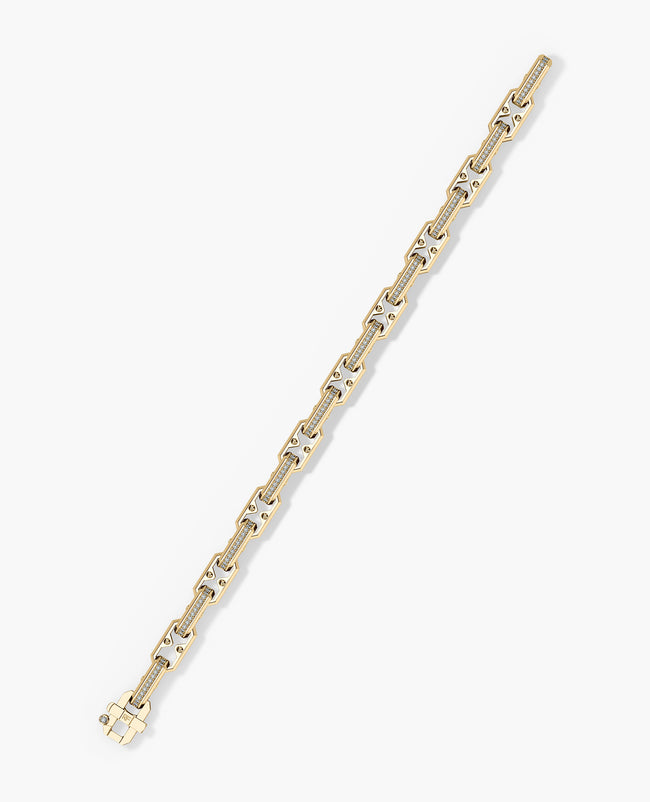ARTURO Gold Link Bracelet with Diamonds