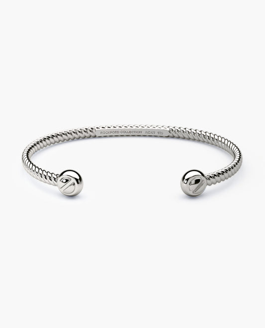 ROPES Silver Cuff Bangle Bracelet - 4mm