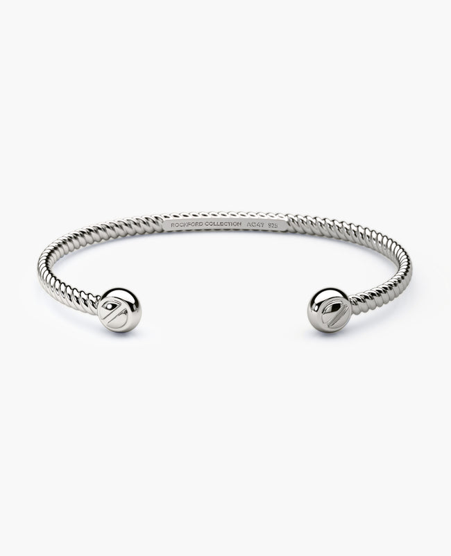 ROPES Silver Cuff Bracelet - 4mm