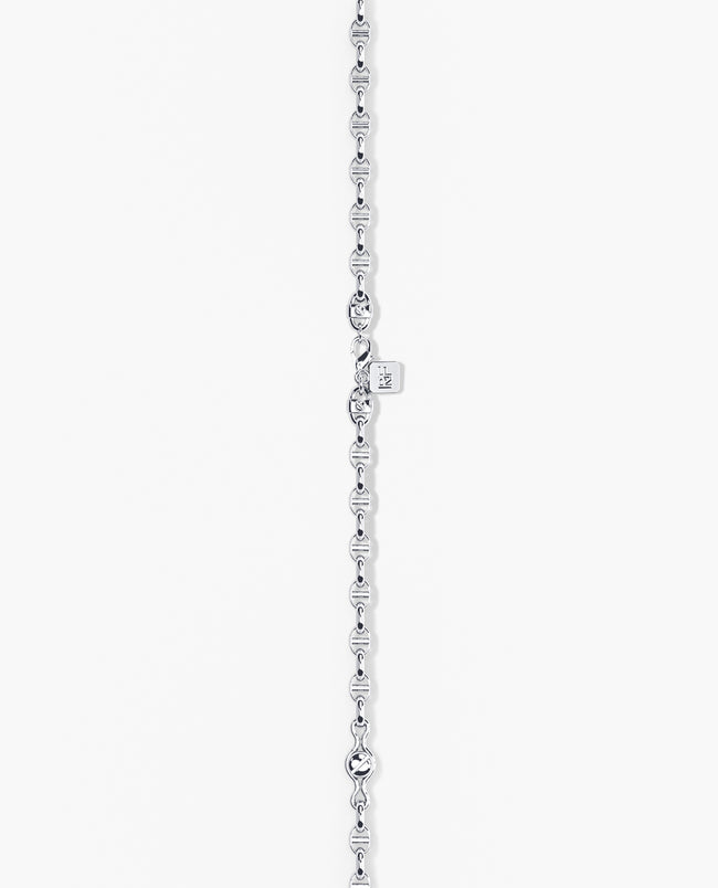 Ready to Ship - ANCHOR SOLID 18k White Gold Necklace - 4.5mm