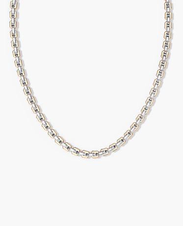 EMPIRE Two-Tone Gold Chain Link Necklace - 6mm