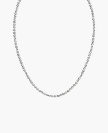Ready to Ship - CABLE Silver Chain Necklace - 4mm