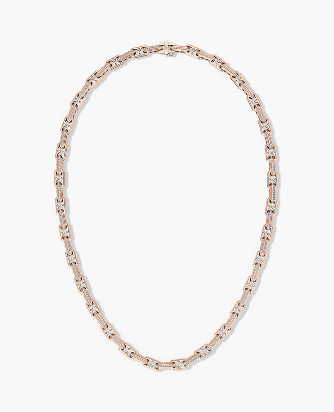 ARTURO Gold Link Necklace with Diamonds