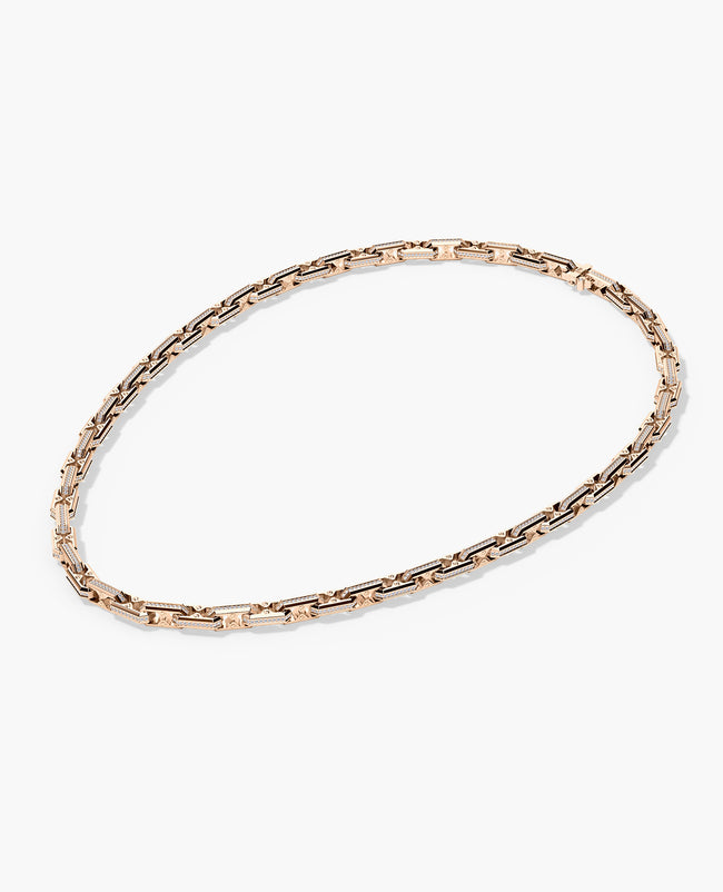 ARTURO Gold Link Necklace with Diamonds