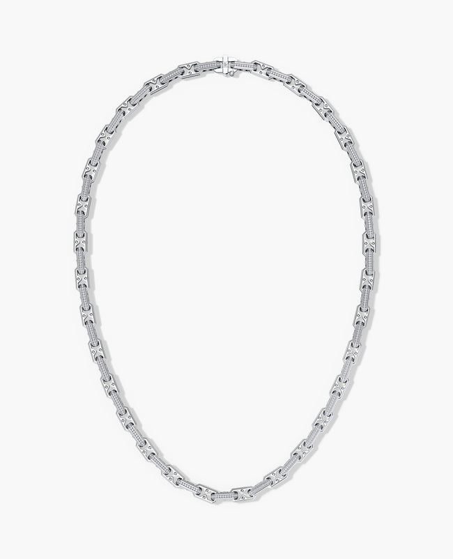 ARTURO Gold Link Necklace with Diamonds