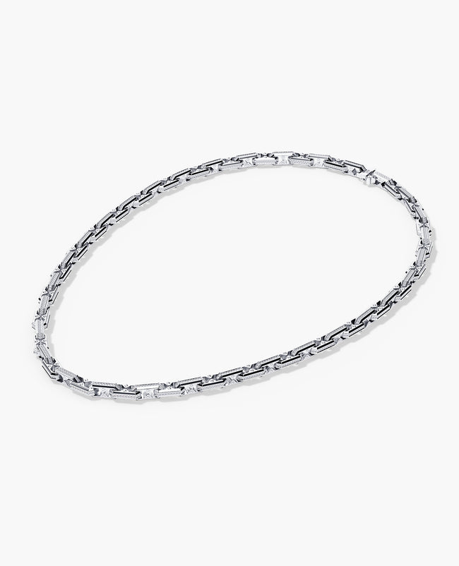 ARTURO Gold Link Necklace with Diamonds