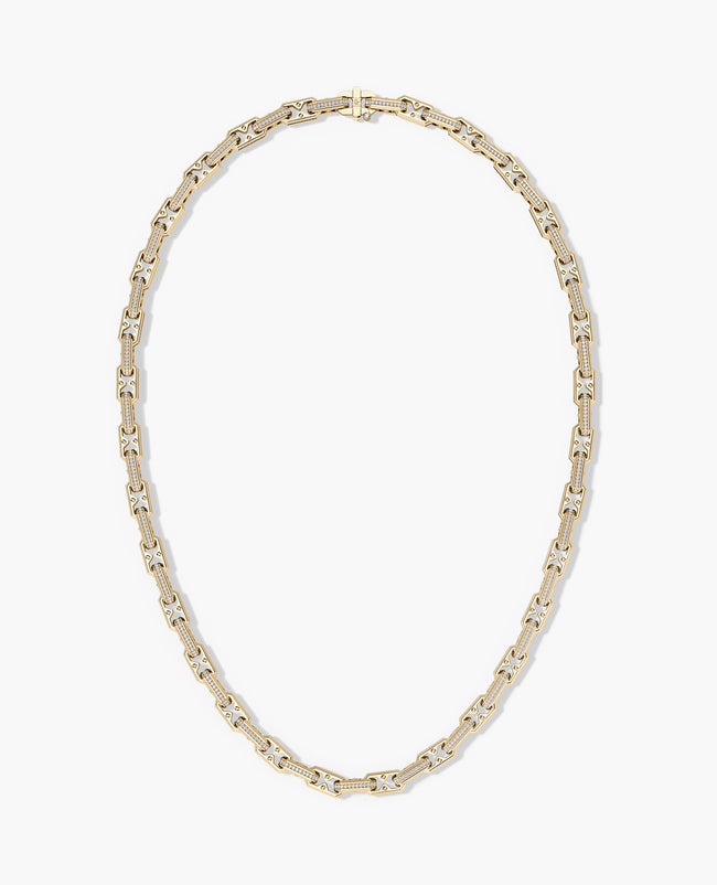 ARTURO Gold Link Necklace with Diamonds